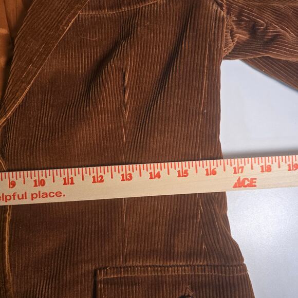 1970s Brown Corduroy Addenda Men's Blazer, Size Medium - Picture 6 of 8